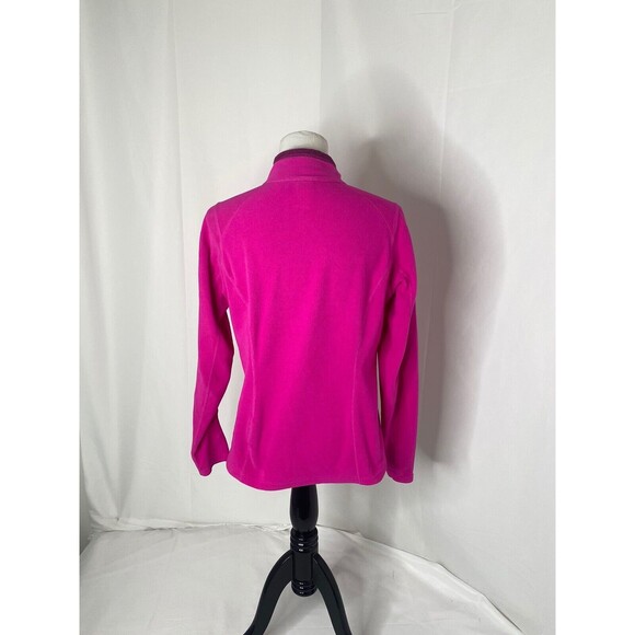 North Face Women’s Sweatshirt Pink Fleece High Neck Pullover Size Medium - Picture 4 of 8